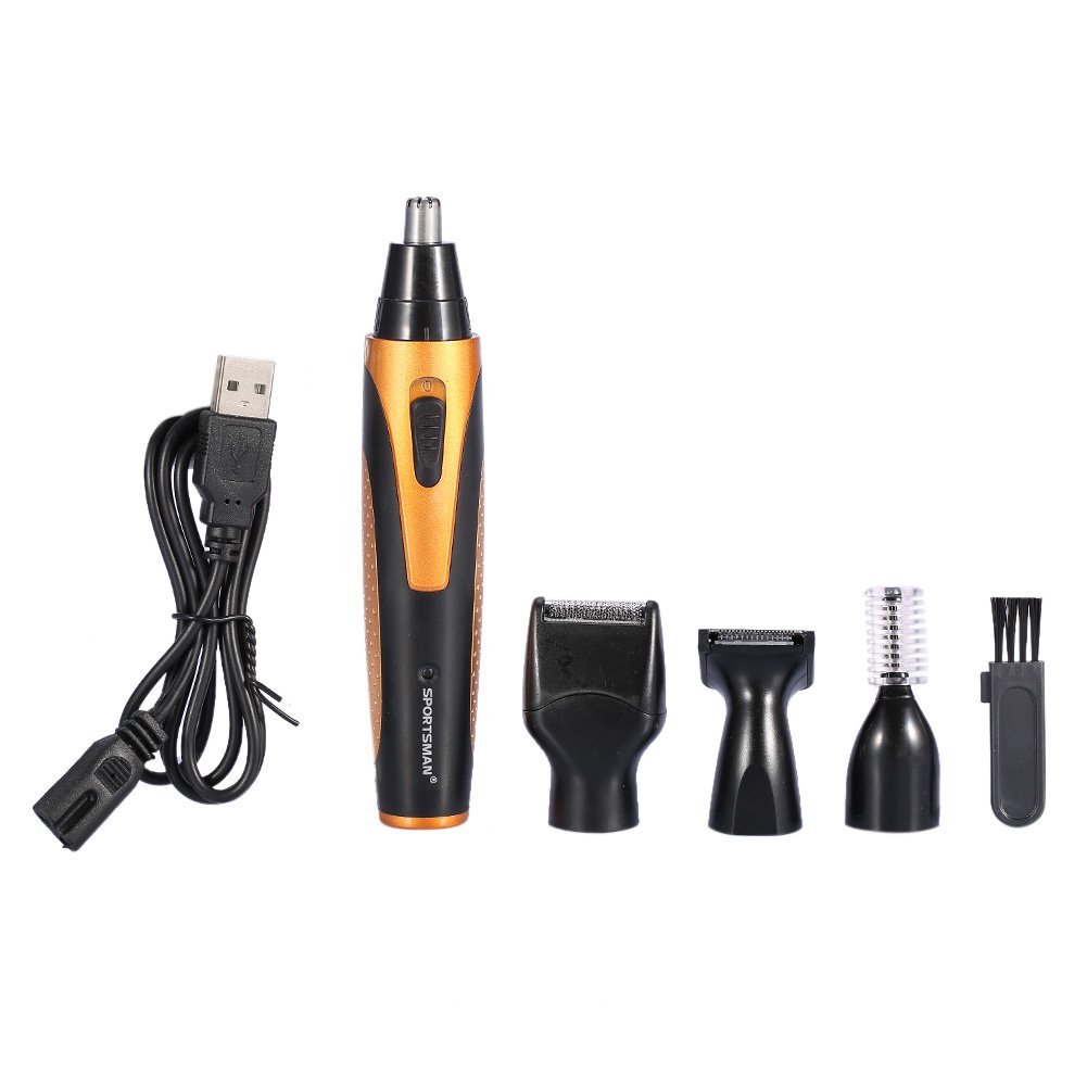 4-in-1 Hair Trimmer Kit for Men & Women - Professional Beard, Eyebrow, Nose & Body Grooming Set - Perfect for Home, Travel & Salon Use
