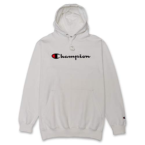 Champion Men's Big & Tall Embroidered Pullover Hoodie Sweatshirt - Warm Fleece Lined Hooded Sweater for Casual Wear, Gym & Outdoor Activities
