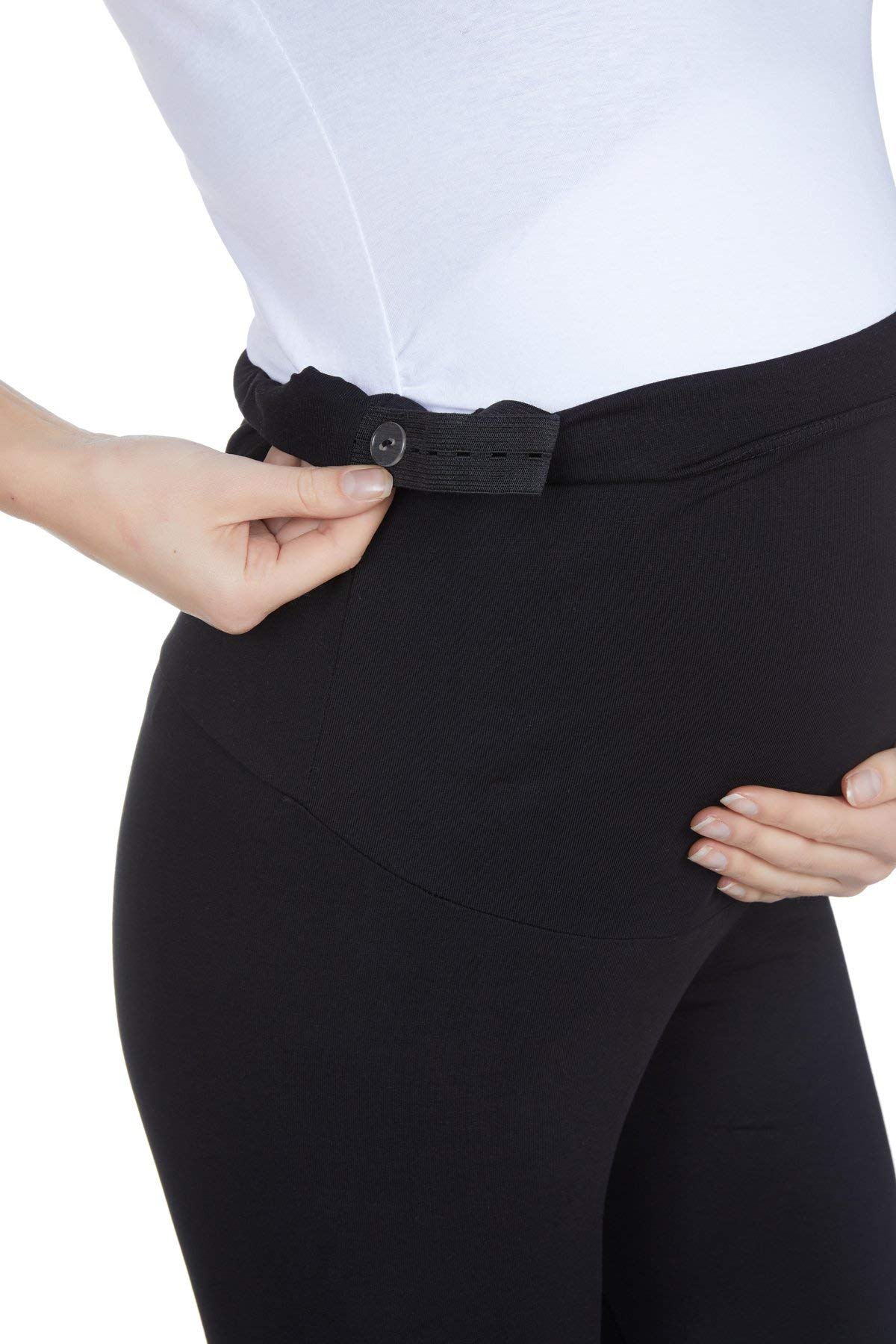 Best Maternity Over The Belly Capri Leggings for Women – Stretchy Pregnancy Support Pants with Comfortable Waistband – Perfect for Yoga, Workouts & Everyday Wear