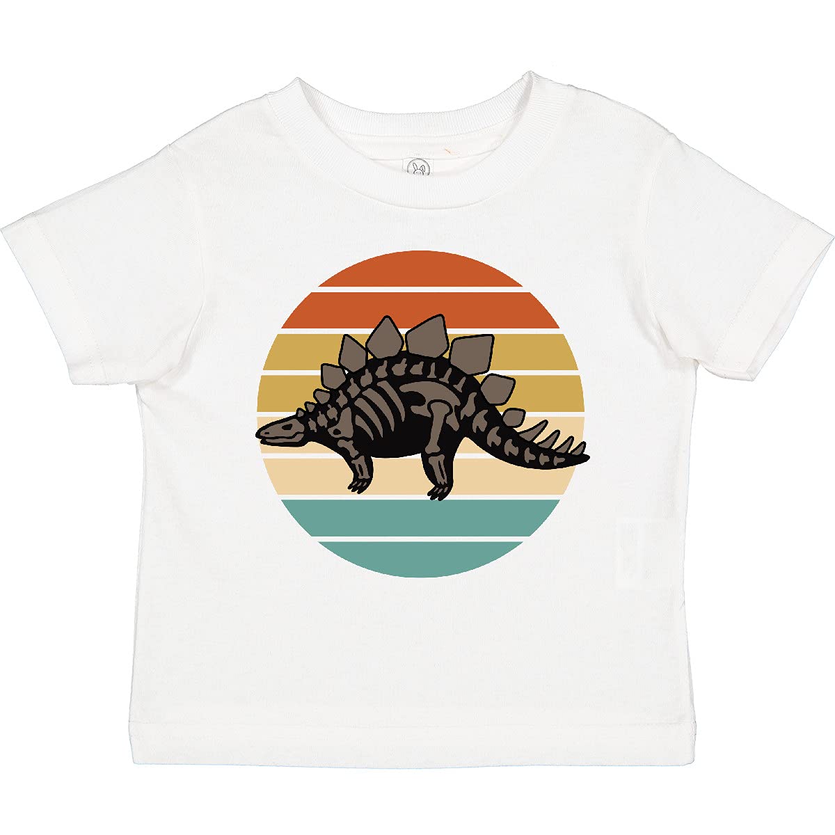 Inktastic Dinosaur Stegosaurus Bones Vintage Toddler T-Shirt - Cute Prehistoric Dino Graphic Tee for Boys & Girls - Perfect for Playdates, School, and Dinosaur-Themed Birthday Parties