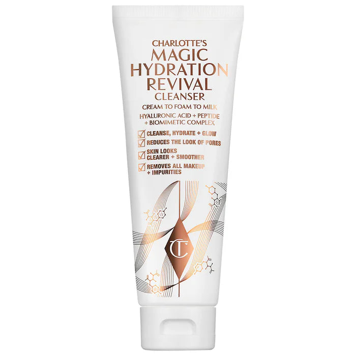 Magic Revival™ Hyaluronic Acid Foaming Facial Cleanser - Gentle & Hydrating for All Skin Types | Perfect for Daily Skincare Routine & Charlotte Tilbury Makeup Prep