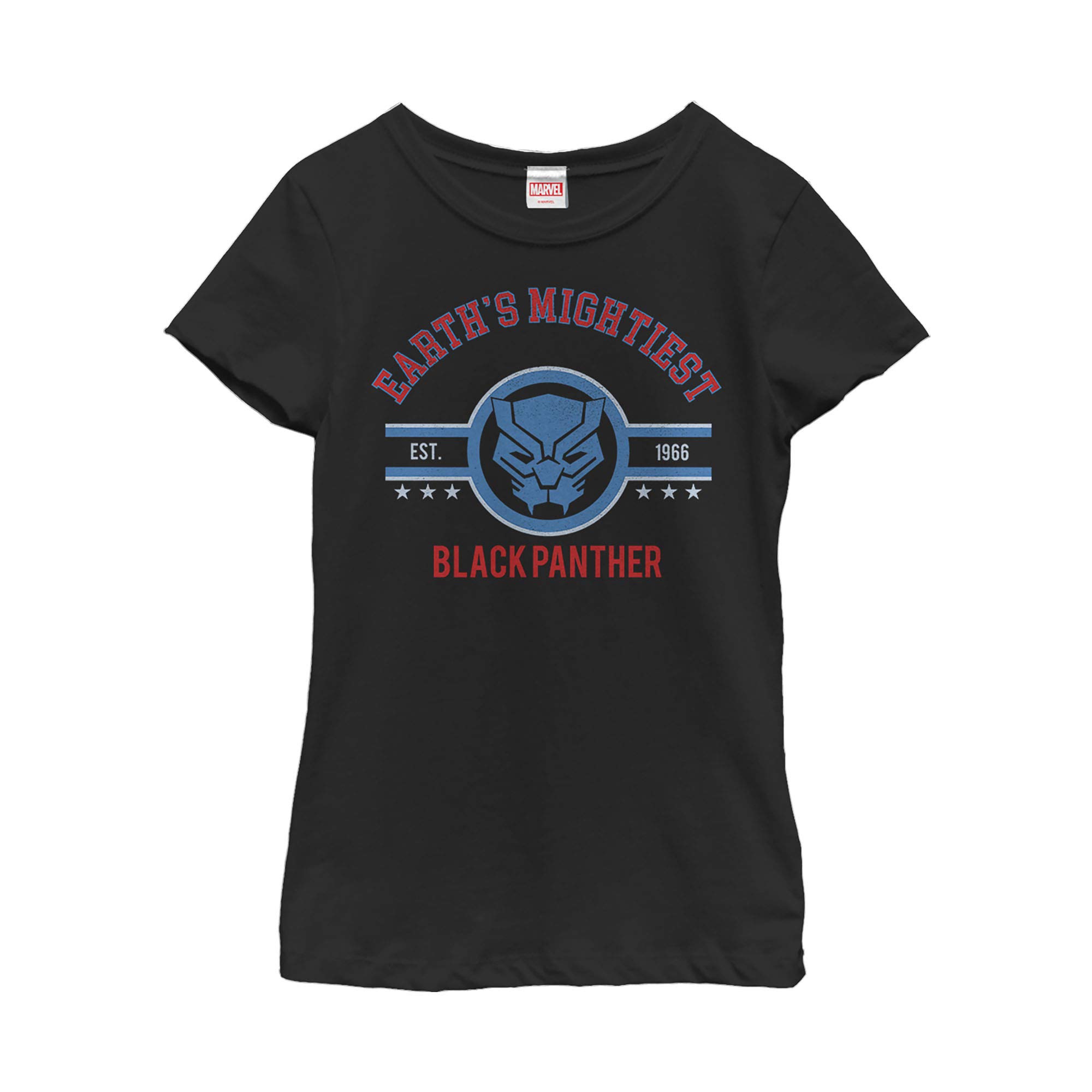 Marvel Girl's Mighty Panther Graphic T-Shirt for Kids | Superhero Cotton Tee | Birthday Gift & Cosplay Outfit