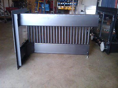 CFI Custom Fireplace Insert with Heat Exchanger & Ceramic Glass Doors - Energy Efficient Fireplace Upgrade for Cozy Home Heating & Winter Warmth