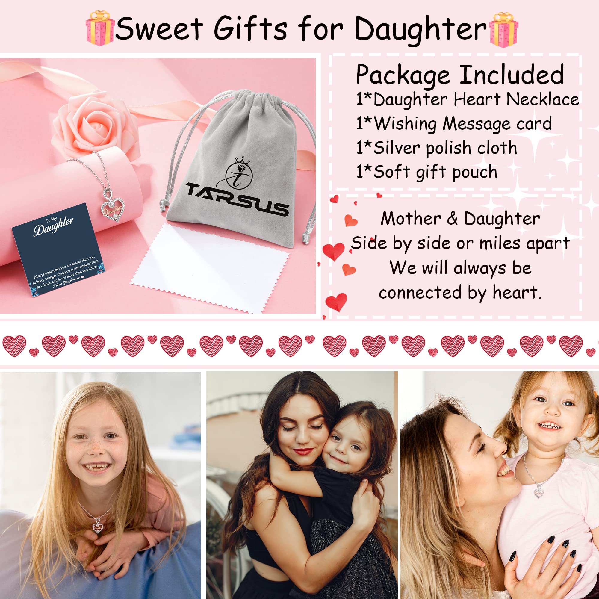 Tarsus Infinity Love Heart Necklace - Perfect Christmas & Birthday Jewelry Gift for Grandma, Nana, Mom, Daughter & Women - Ideal for Anniversaries, Mother's Day & Special Occasions