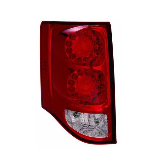 Compatible with 2011-2020 Dodge Grand Caravan LED Taillights - Left Driver Side Rear Brake Light with Bulb - Perfect for Night Driving & Enhanced Safety