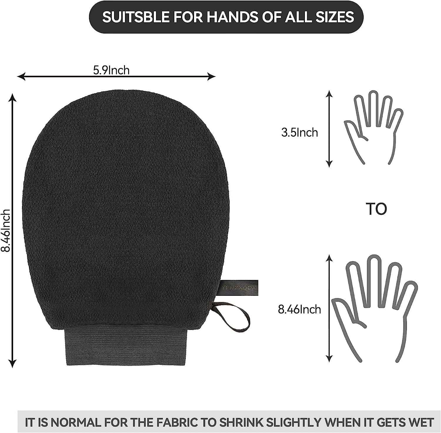 CPD Empire Exfoliating Gloves for Body & Face - Double Layer Viscose Fiber Scrub Mittens for Dead Skin & Tan Removal - Perfect for Shower, Spa & Skincare Routine