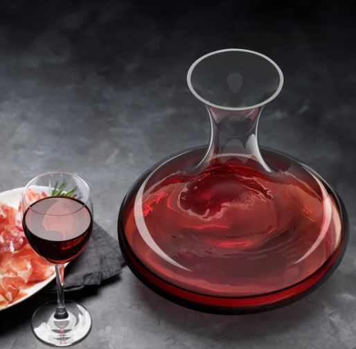 Final Touch Revolve Revolving Wine Decanter - Aerate & Serve Wine Like a Pro | Perfect for Dinner Parties & Wine Tasting Events