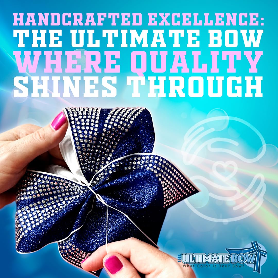 Class of 2025 Glitter Cheer Hair Bow - Sparkling Graduation Gift for High School Seniors | Perfect for Graduation Ceremony, Cap Decoration & Senior Photos