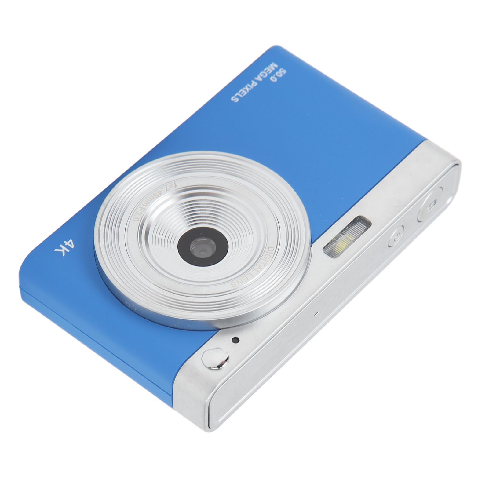 2.88in IPS Screen 50MP 4K Digital Camera with 16X Digital Zoom - Compact HD Vlogging Camera for YouTube, Travel Photography, Kids & Beginners (Blue) - Perfect for Outdoor Adventures, Family Events & Content Creation