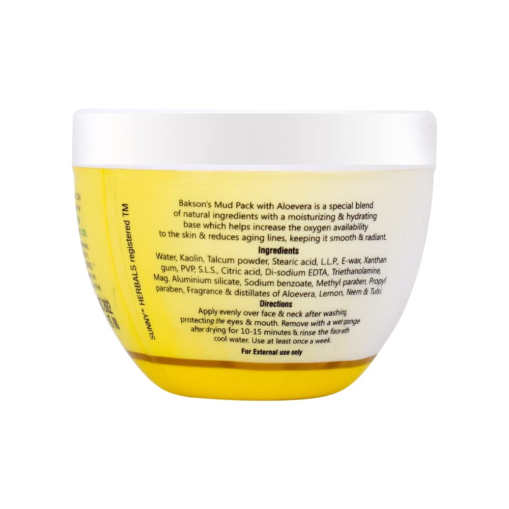 Sunny Aloe Vera Skin Moisturizing Gel (100g) & Mud Pack (150g) - Hydrating Face Care for Radiant, Glowing Skin | Fights Dryness & Patchy Skin | Anti-Aging Formula Reduces Wrinkles & Dark Spots | Perfect for Daily Skincare Routine & Spa Treatments