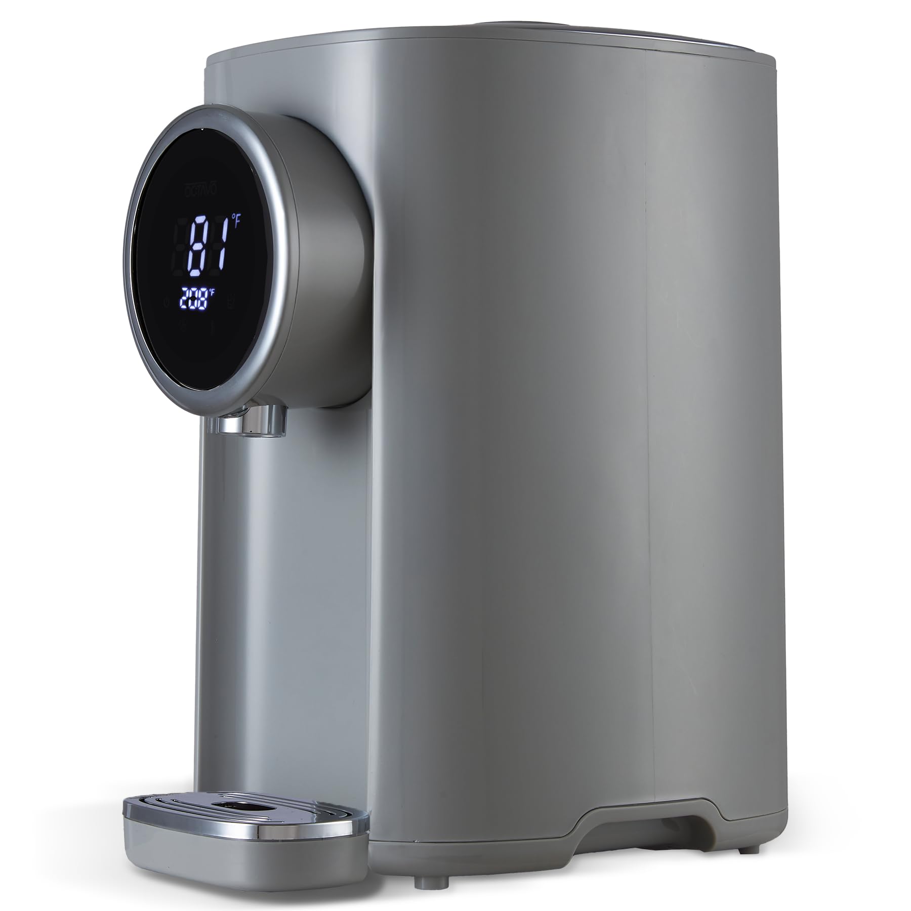 OCTAVO 5L Stainless Steel Electric Water Boiler & Warmer - 700W, 6 Temp Settings, LCD Touch Screen, Child Lock & Water Shortage Indicator - Perfect for Home, Office & Tea/Coffee Brewing