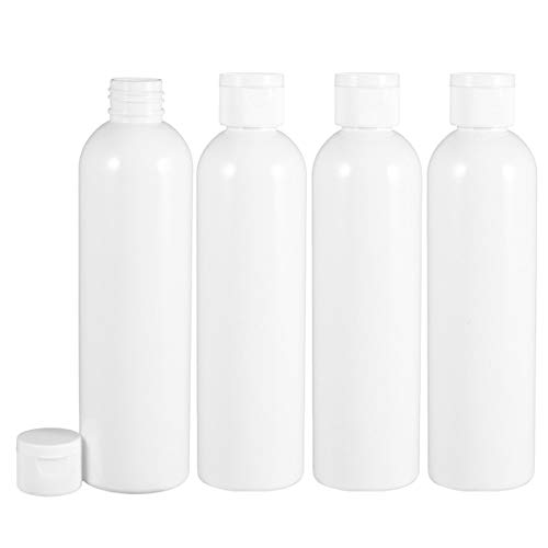 FRCOLOR 4-Pack Refillable Travel Makeup Bottles - Leak-Proof Squeeze Containers for Foundation, Lotion & Skincare (PET Plastic) - Perfect for Airplane Carry-On & Gym Bag