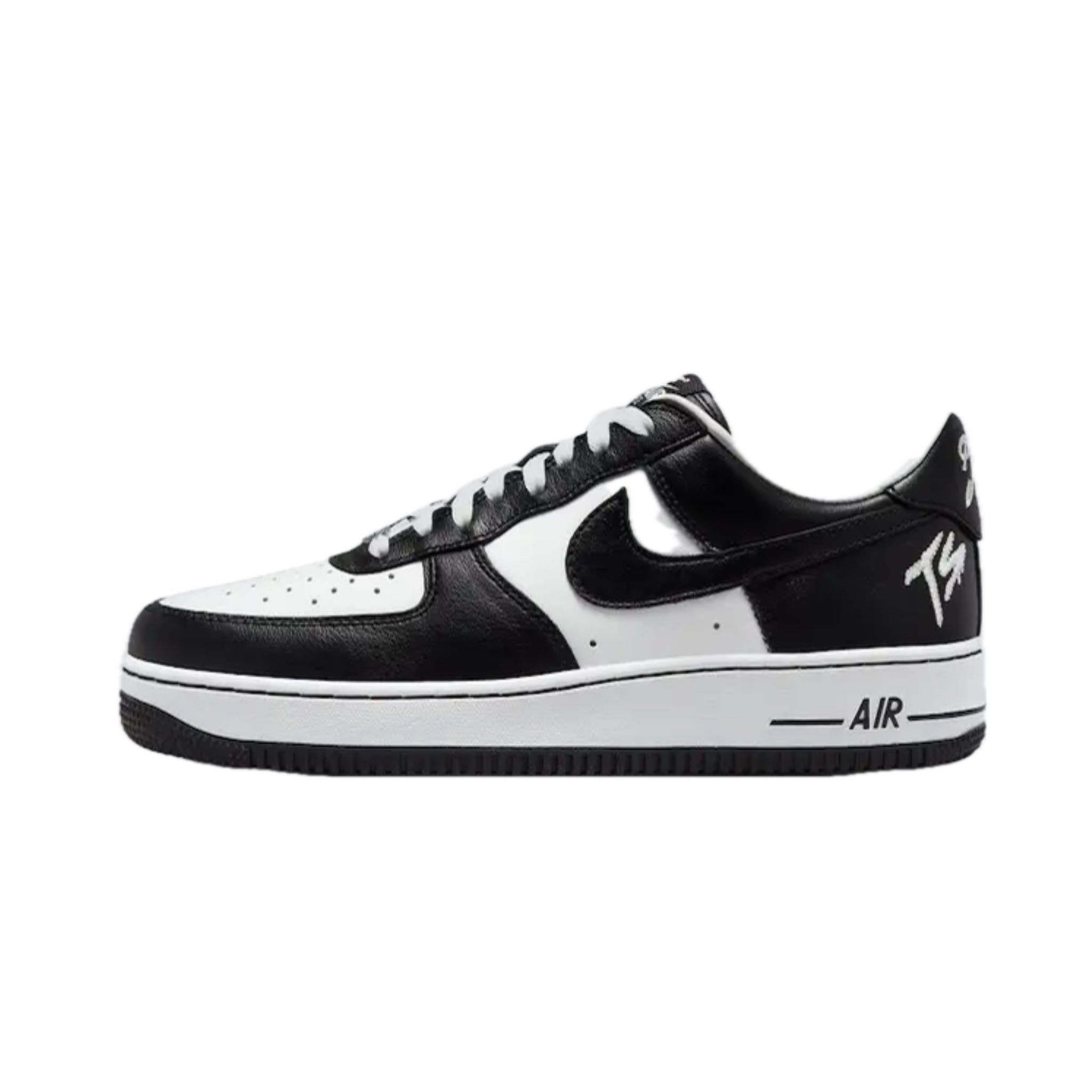 Nike Air Force 1 Low QS TerrorSquad Sneakers - White & Black Basketball Shoes for Men - Streetwear & Casual Wear