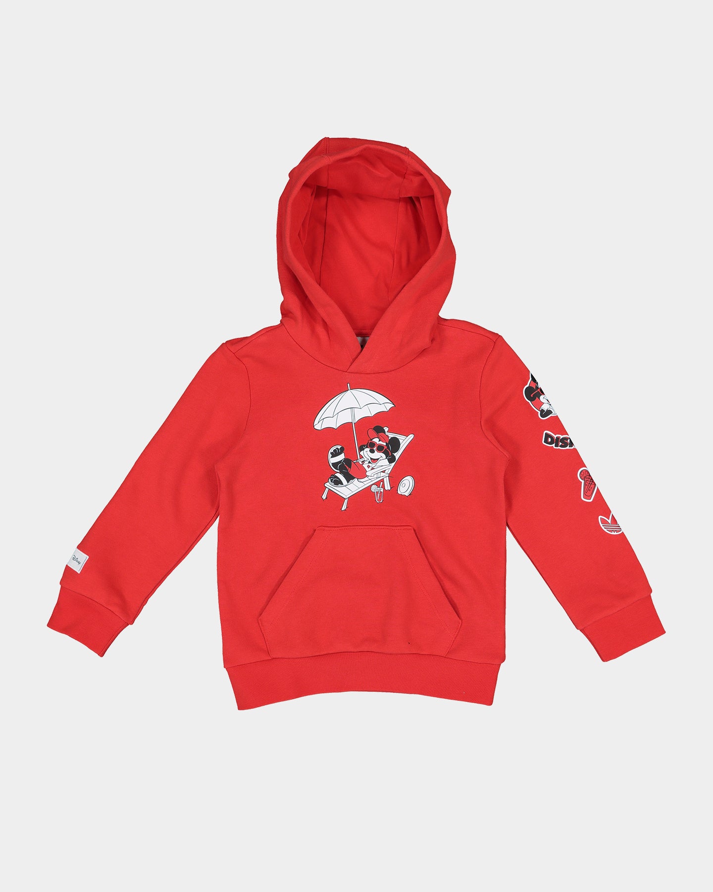 Adidas Kids' Mickey & Friends Hooded Sweatshirt Set - Vivid Red | Disney Character Apparel for Boys & Girls | Perfect for Playdates, School & Family Outings
