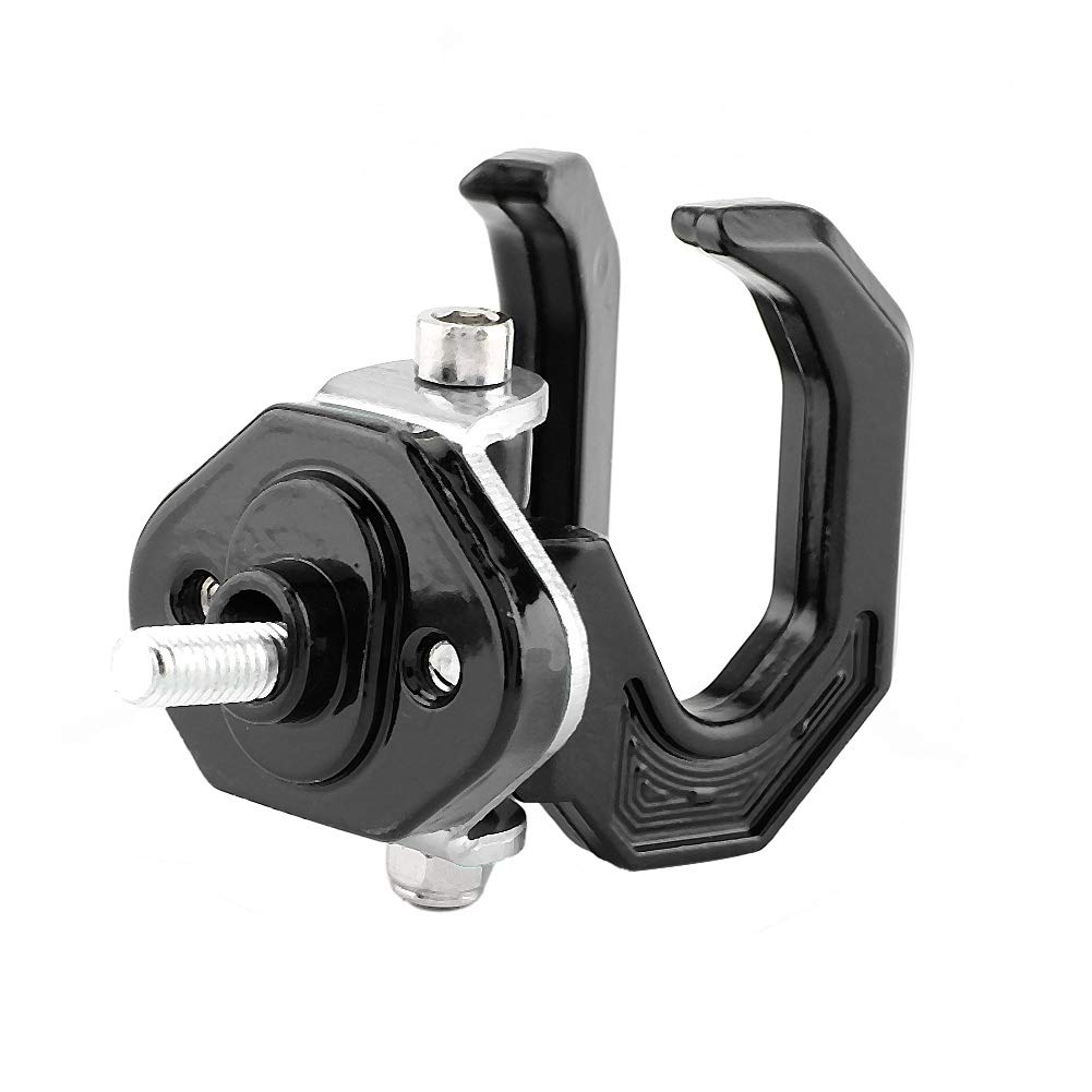 Universal Motorcycle Hanger Hook - Durable Aluminum Alloy Luggage Bag Hook Holder for Motorcycles (Black/Silver) - Perfect for Touring, Commuting & Storage Organization