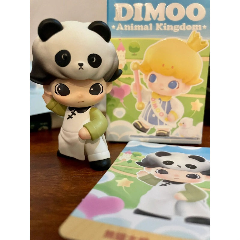 DIMOO Animal Kingdom Series - Taichi Panda Plush Toy, Cute Stuffed Panda for Kids & Collectors | Perfect for Gifts, Room Decor, and Cuddling