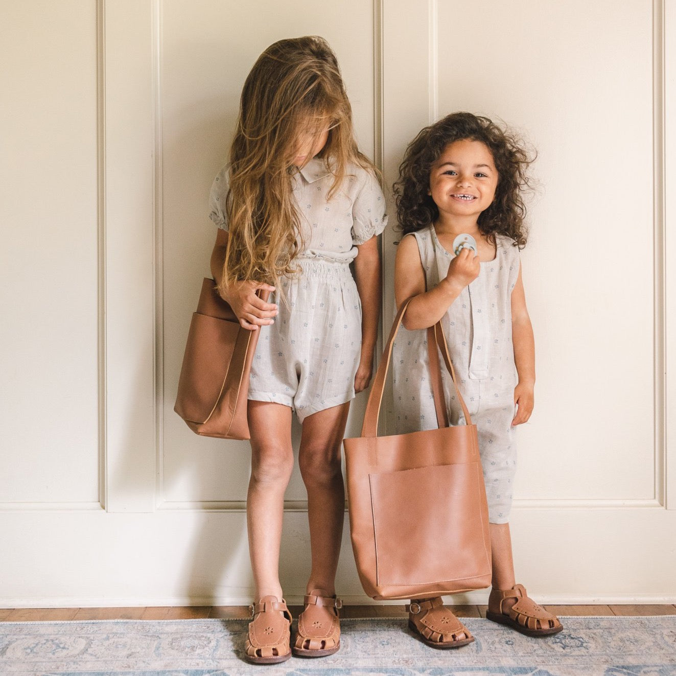 Mini Classic Leather Tote Bag for Women - Genuine Brown Leather Handbag - Perfect for Work, Travel & Everyday Use