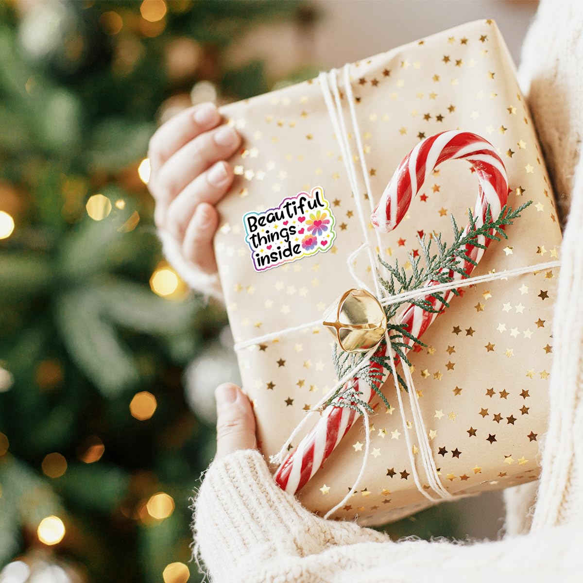 400 PCS Cute Handmade Stickers for Packaging - Beautiful Gift Box Decorative Stickers, Business Order Stickers & Small Business Package Stickers - Perfect for DIY Gifts, Product Packaging & E-commerce Orders