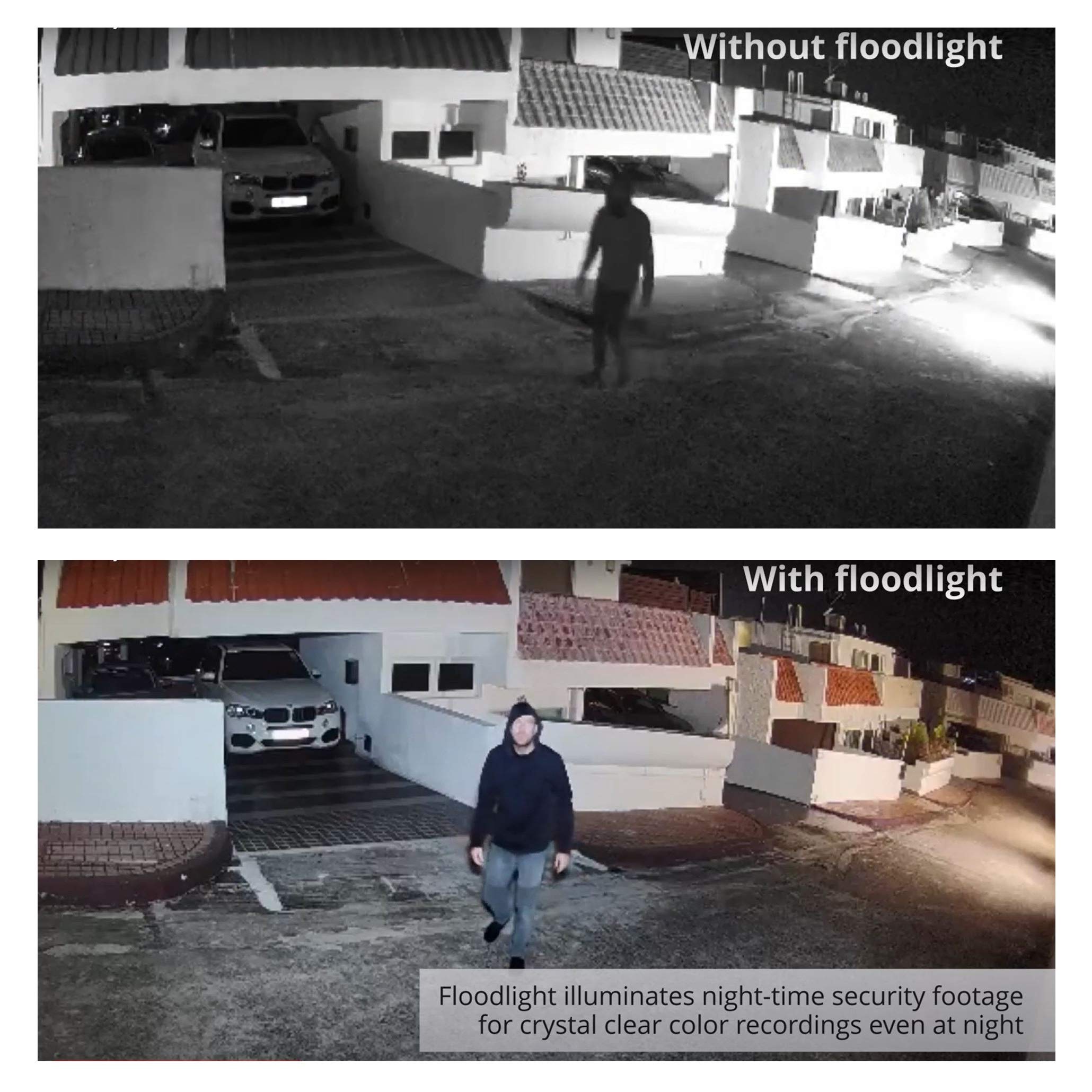 4-in-1 Wyze Cam Floodlight with Built-in Charger, Wall Mount & Weatherproof Case - Perfect for Outdoor Security, Home Monitoring & Night Vision (Camera Sold Separately) - Ideal for Backyard, Garage & Front Door Surveillance