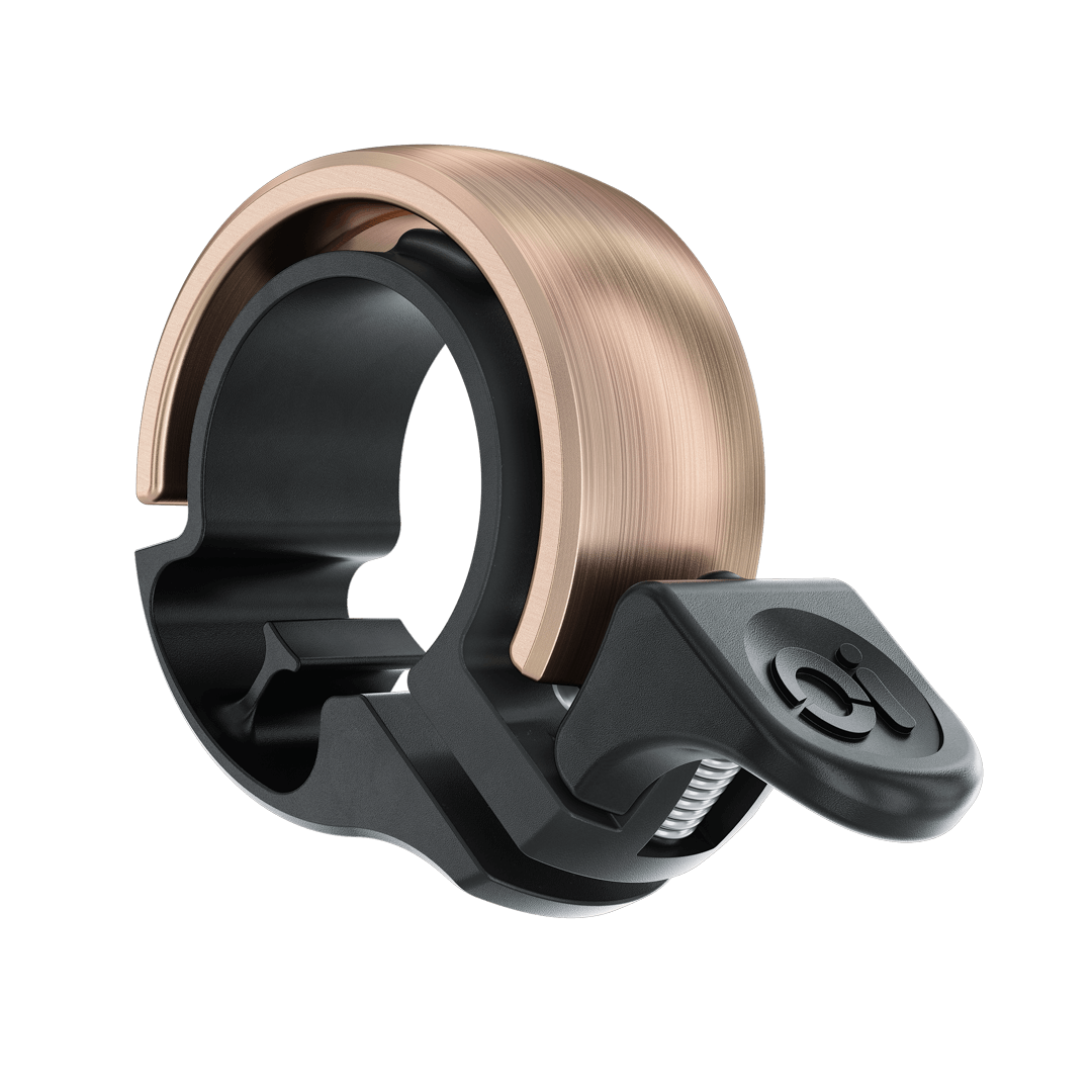Knog Oi Classic Bike Bell - Durable & Loud Bicycle Bell for Urban Commuters, Mountain Bikes & Kids Bikes - Perfect for Safety & Style on Road or Trail Rides