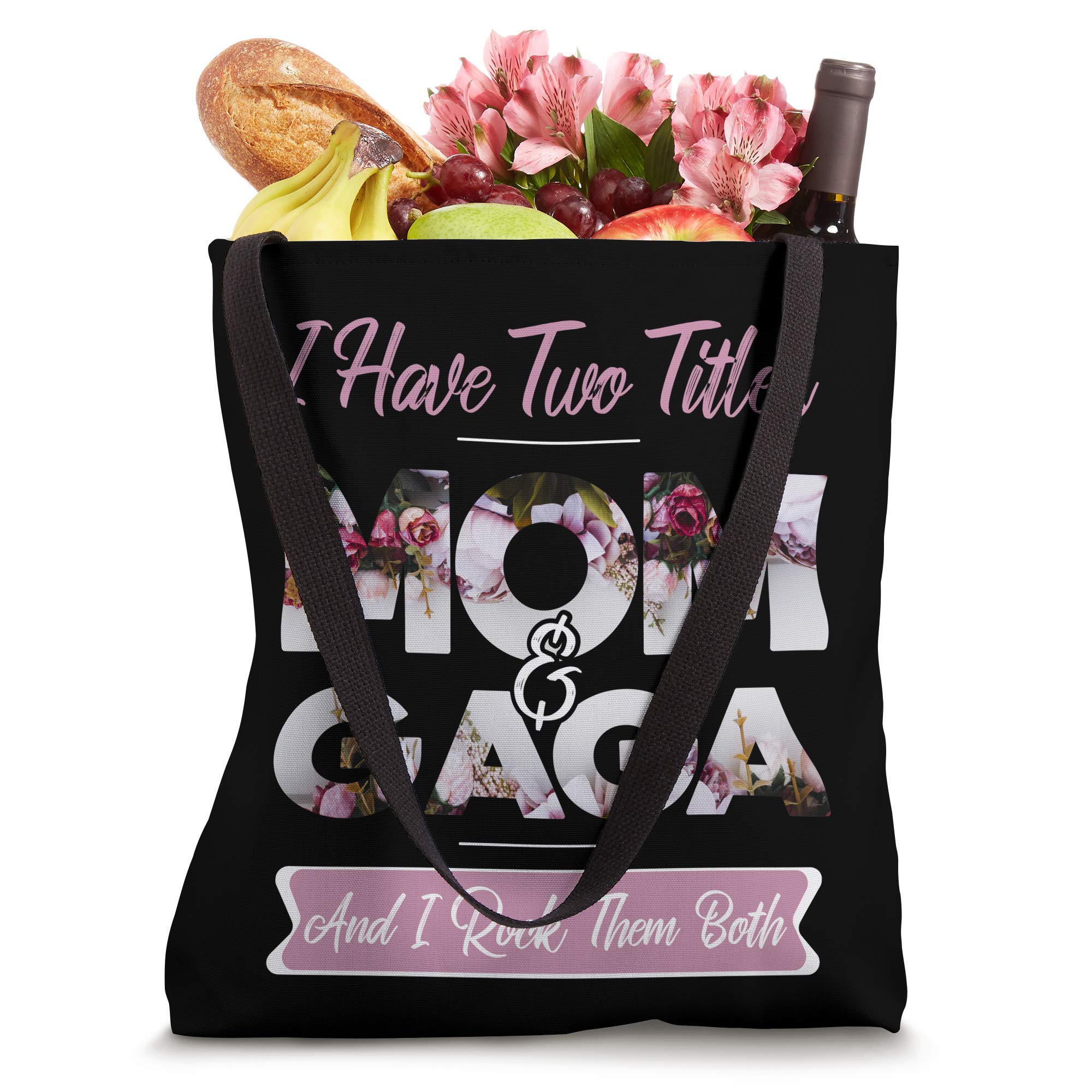 Mom & Gaga Tote Bags - Stylish Mothers Day Gift Tote for Women - Perfect for Shopping, Work & Daily Use