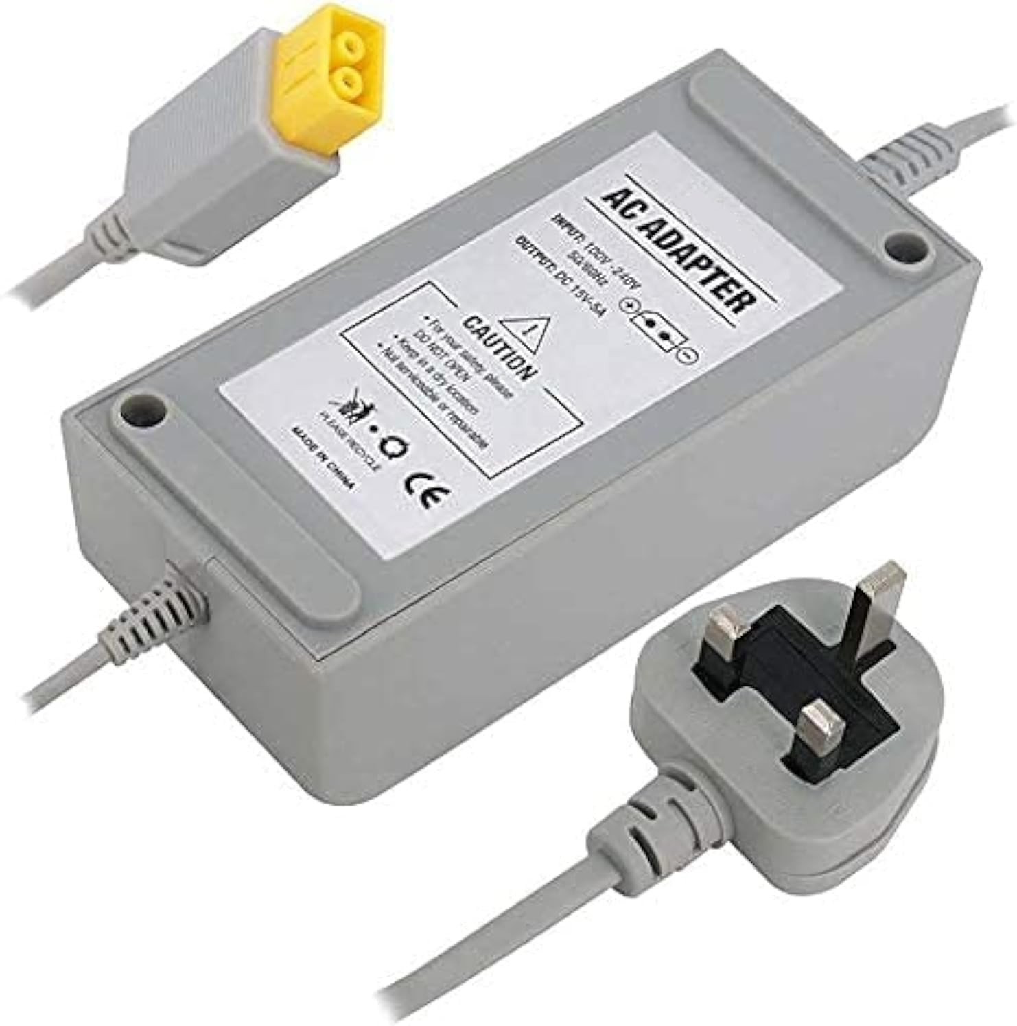 Original Title: WICAREYO Power Supply Charger AC Power Adapter UK Plug for Wii U Console   Optimized Title: WICAREYO AC Power Adapter & Charger for Wii U Console - UK Plug - Fast Charging Power Supply - Perfect for Gaming & Home Entertainment