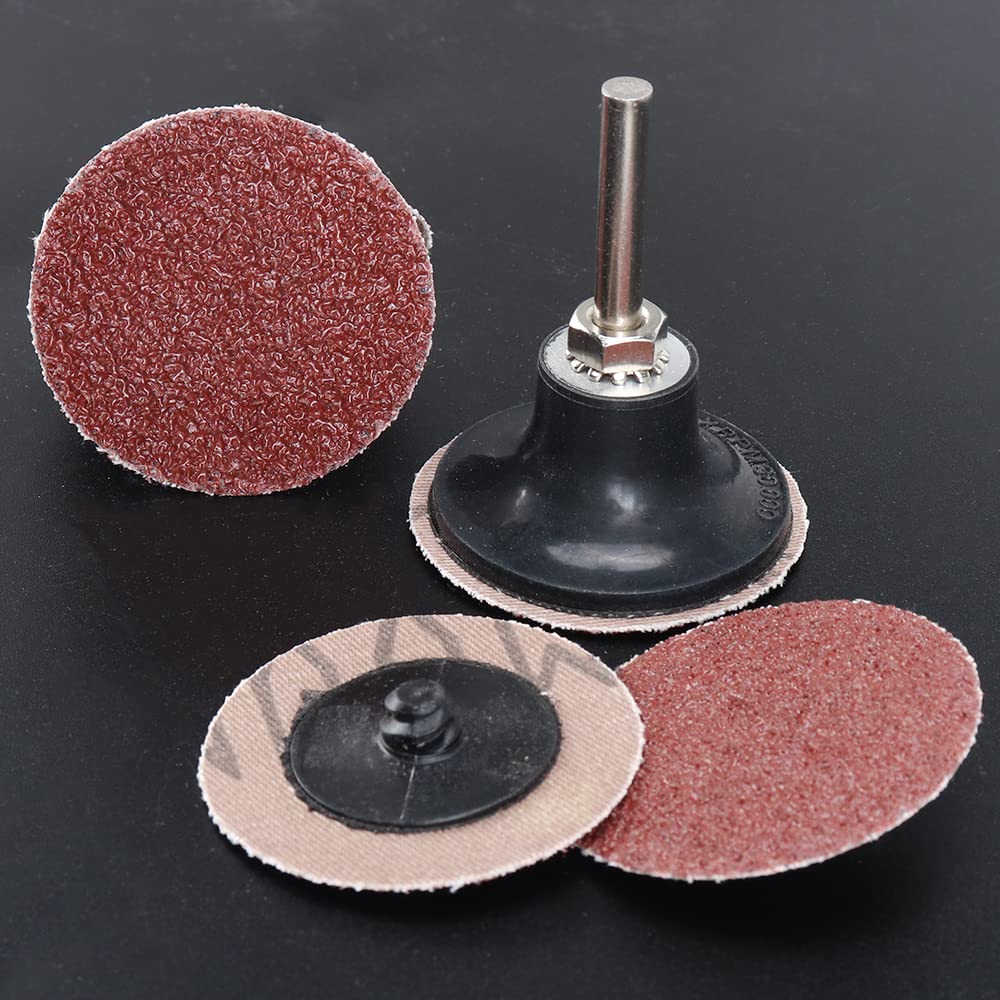 40Pcs 2 Inch Roll Lock Quick Change Sanding Discs Set with 1/4