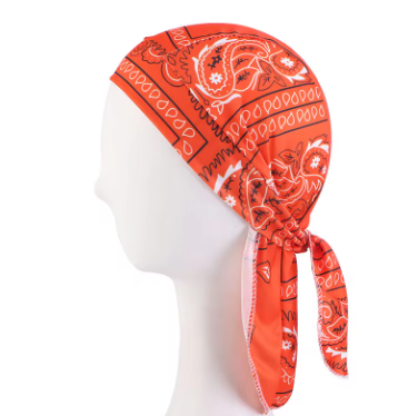 Stylish Biker Durag with Paisley Bandana Design - Comfortable & Breathable for Motorcycle Riders - Perfect for Cycling, Workouts, and Urban Fashion