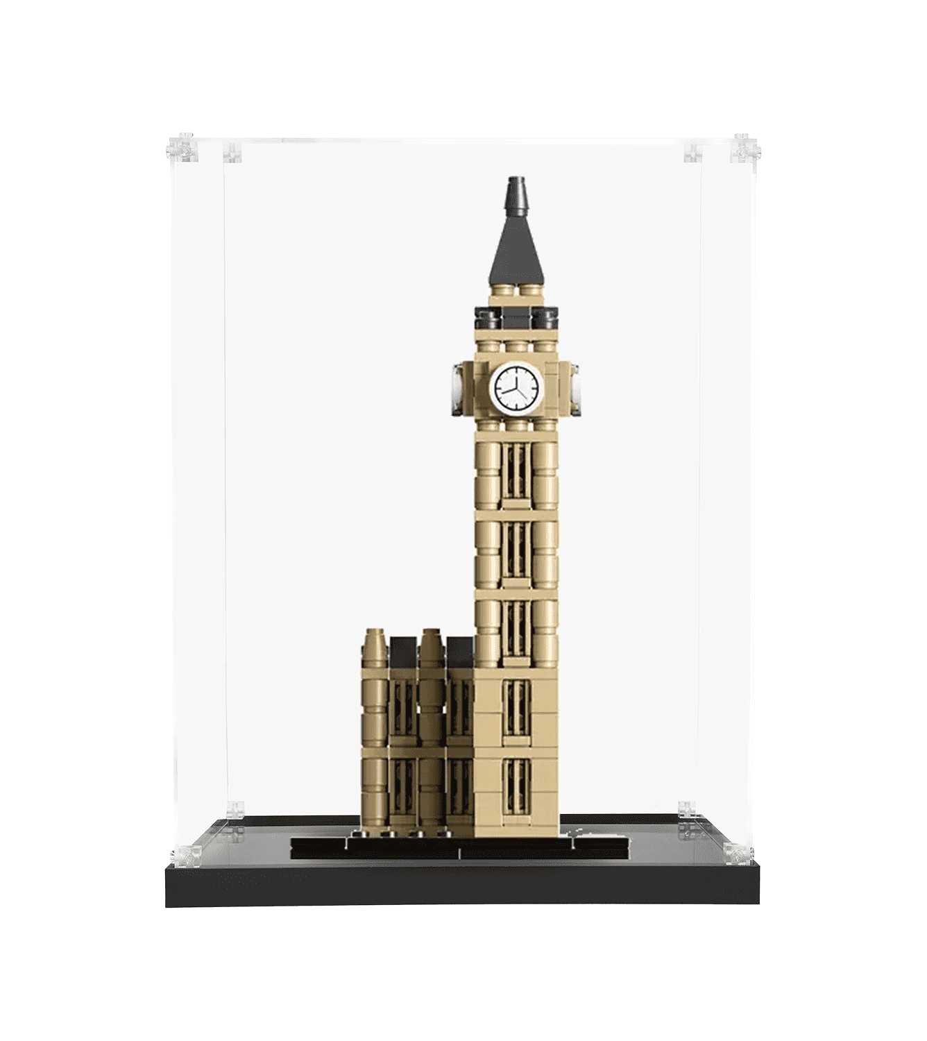 LEGO Architecture Big Ben 21013 Display Case - Clear Acrylic Protection for Collectible Building Sets - Perfect for Showcasing & Dust Protection in Home or Office Decor