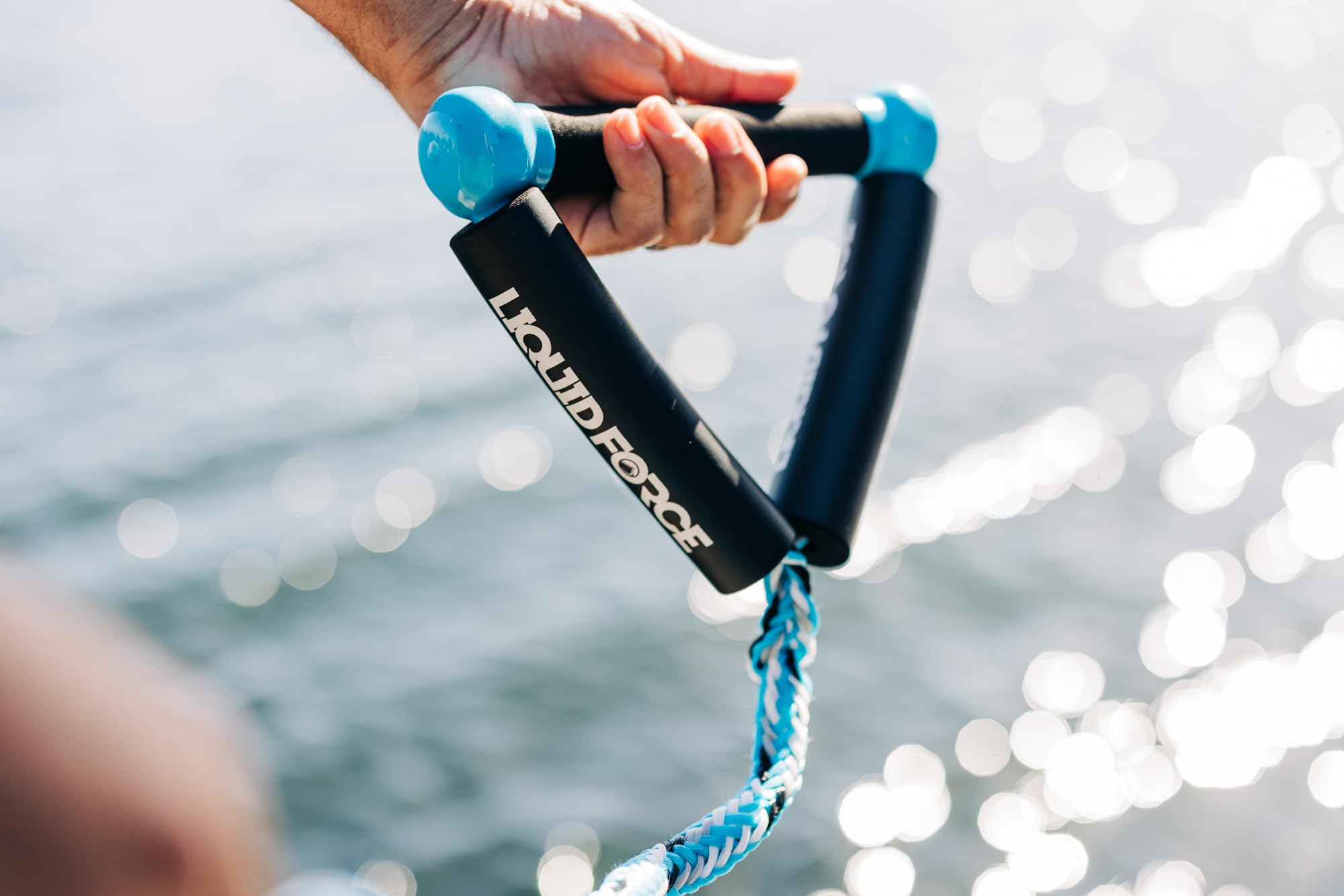 Liquid Force 8-Inch Floating Surf Rope Handle with Comfort Grip - Perfect for Wakeboarding, Waterskiing & Tubing - 2024 Model