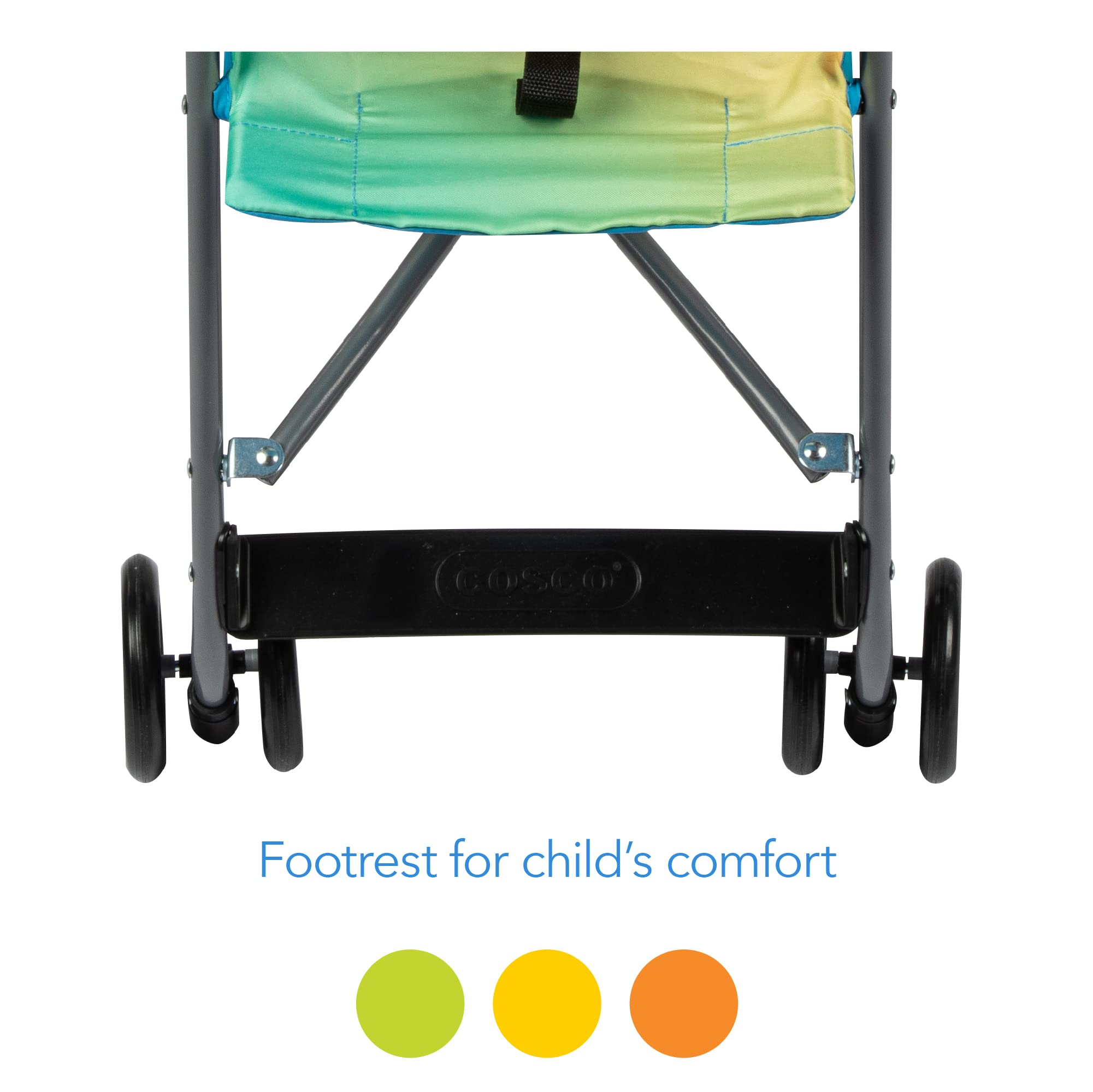 Cosco Character Umbrella Stroller - Compact Foldable Lightweight Baby Stroller with Stewie Stegosaurus Design | Perfect for Travel, Shopping & Everyday Use