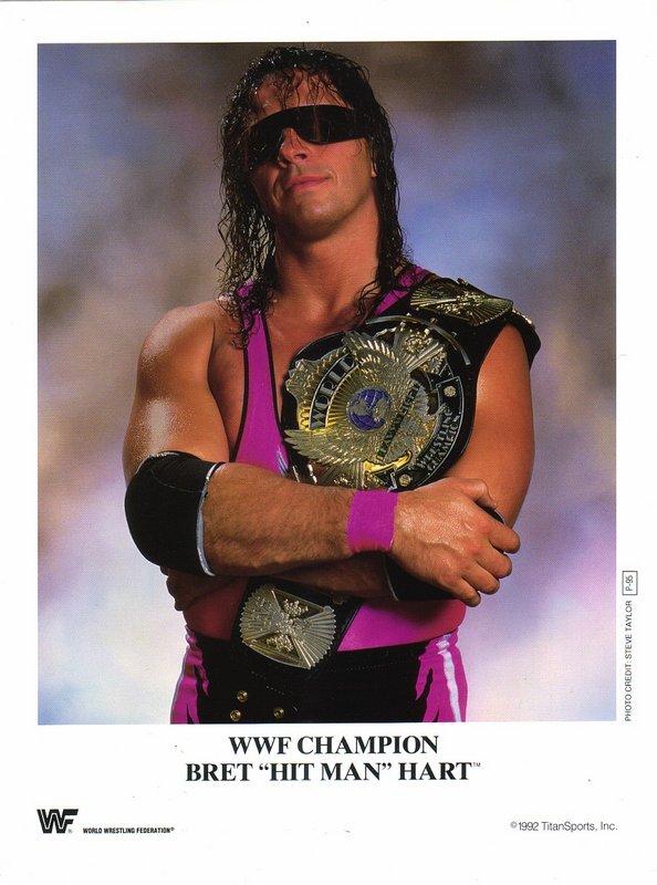 1992 WWF Champion Bret 'Hitman' Hart P95 Color Wrestling Action Figure - Collectible Memorabilia for Fans & Display
