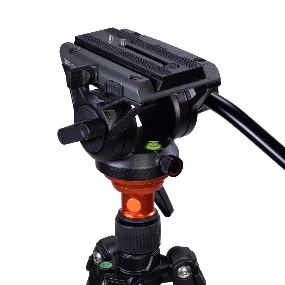 Padcaster 4-Section Carbon Fiber Tripod & Monopod with Fluid Head - Professional Video & Photography Equipment for Vloggers, YouTubers and Content Creators - Perfect for Outdoor Shooting, Live Streaming and Studio Work
