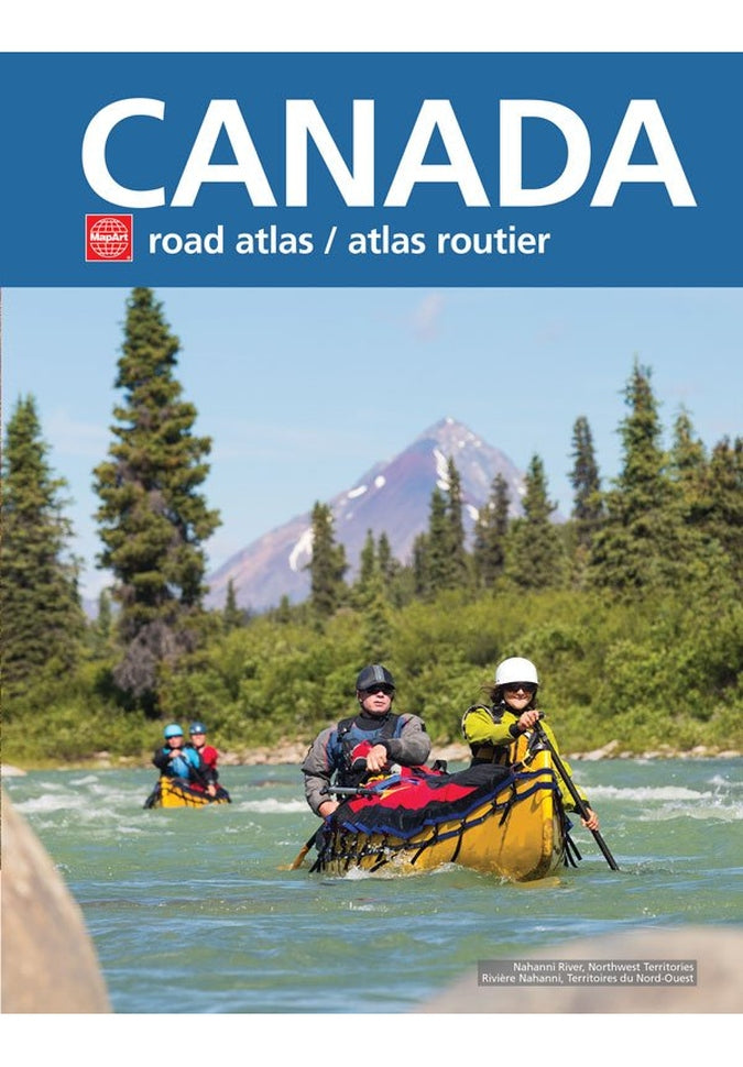 MapArt Canada Road Atlas 2024 Edition - Detailed & Updated Maps for Road Trips, Travel, and Adventure Planning