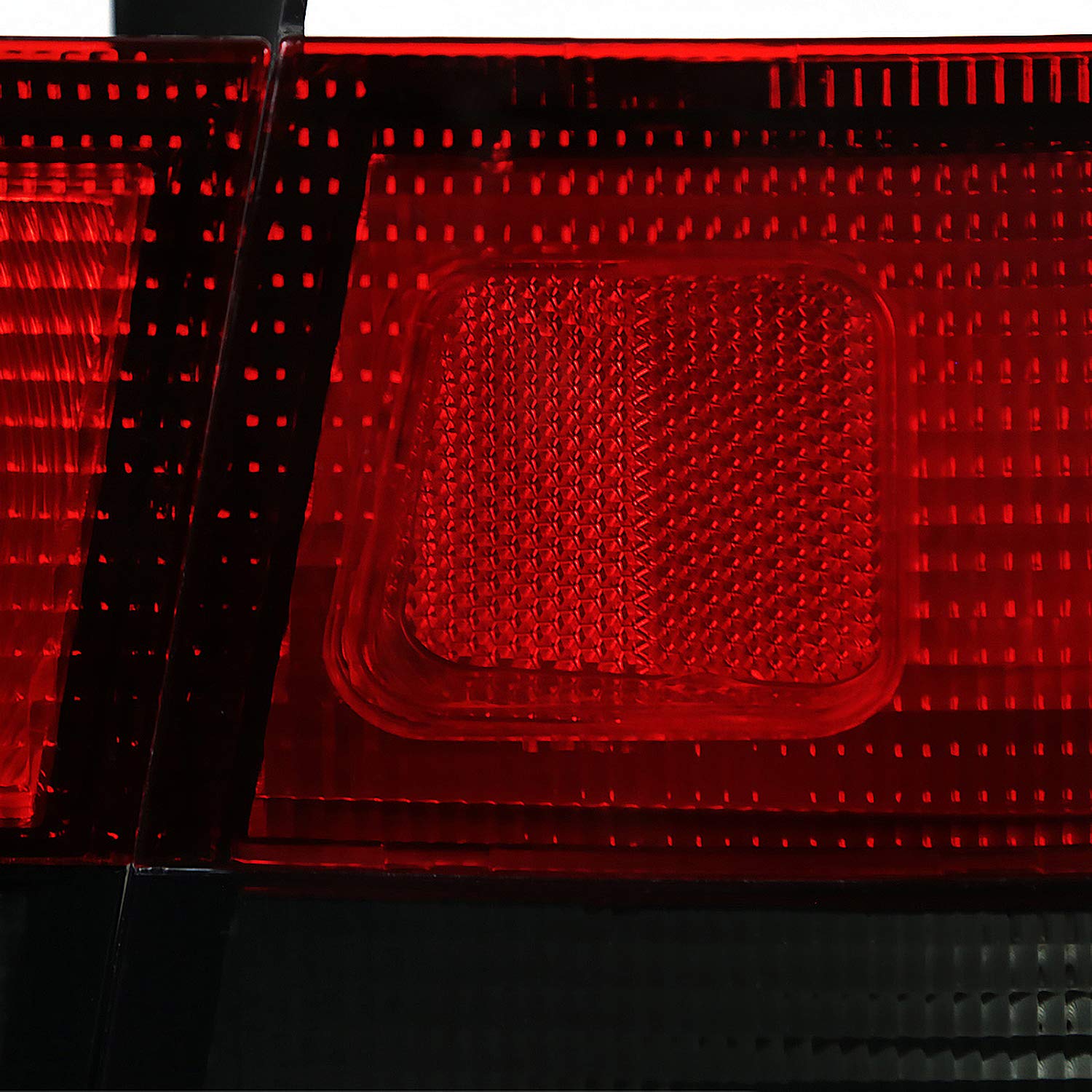 Spec-D Tuning Red Smoke Lens Tail Lights for 1996-2000 Honda Civic Coupe 2 Door - Left & Right Pair Assembly | Enhanced Style & Night Visibility for Custom Car Builds
