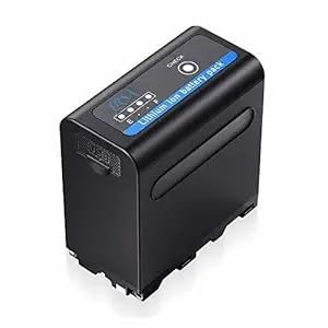 LRSA NX100 NP-F970 USB Rechargeable Battery for Sony Camcorders - Compatible with PXW-Z150, NEX-EA50M, FDR-AX14K & More - Perfect for Professional Videography, Live Streaming & Outdoor Shooting