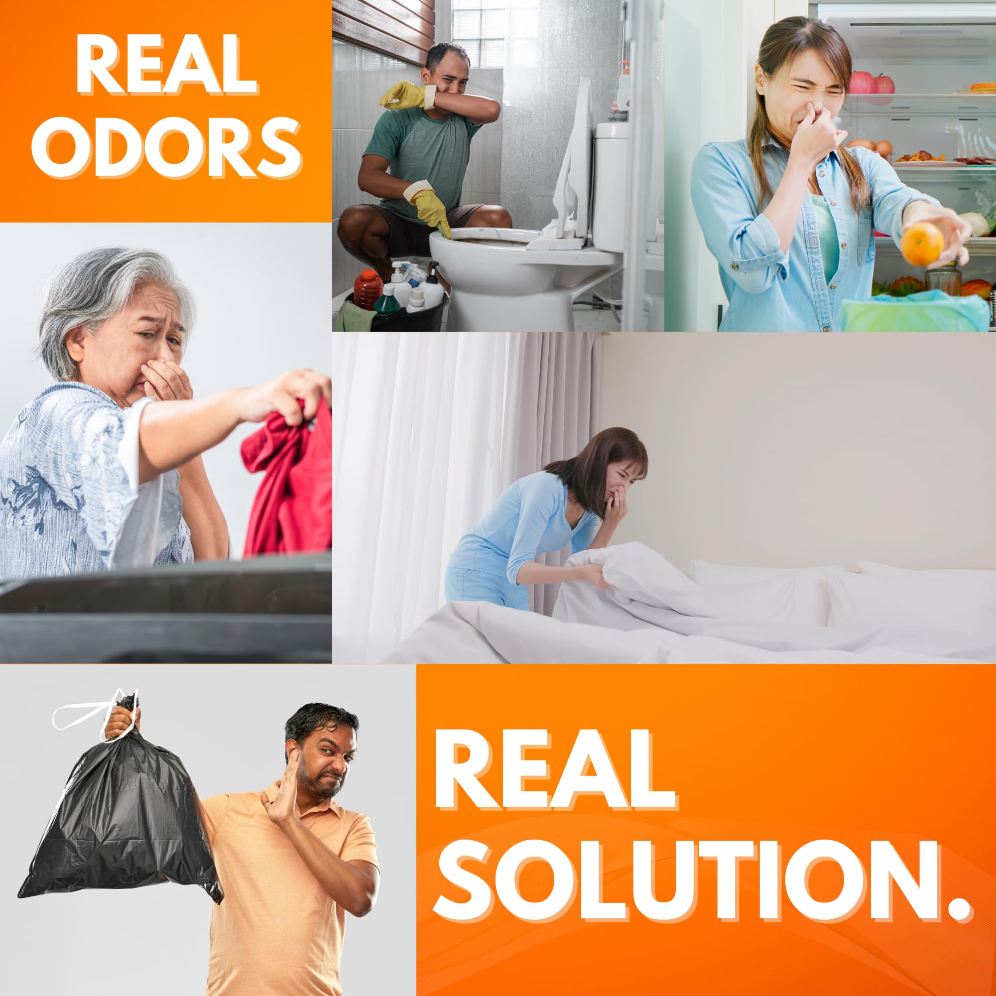 Neutron Industries NI-712 Fresh Orange Odor Eliminator Spray - 4 Pack (16 oz Each) | Powerful Long-Lasting Odor Neutralizer & Air Freshener for Home, Car, Pet Areas, Gym & Office | Eliminates Cooking, Smoke & Pet Odors Instantly