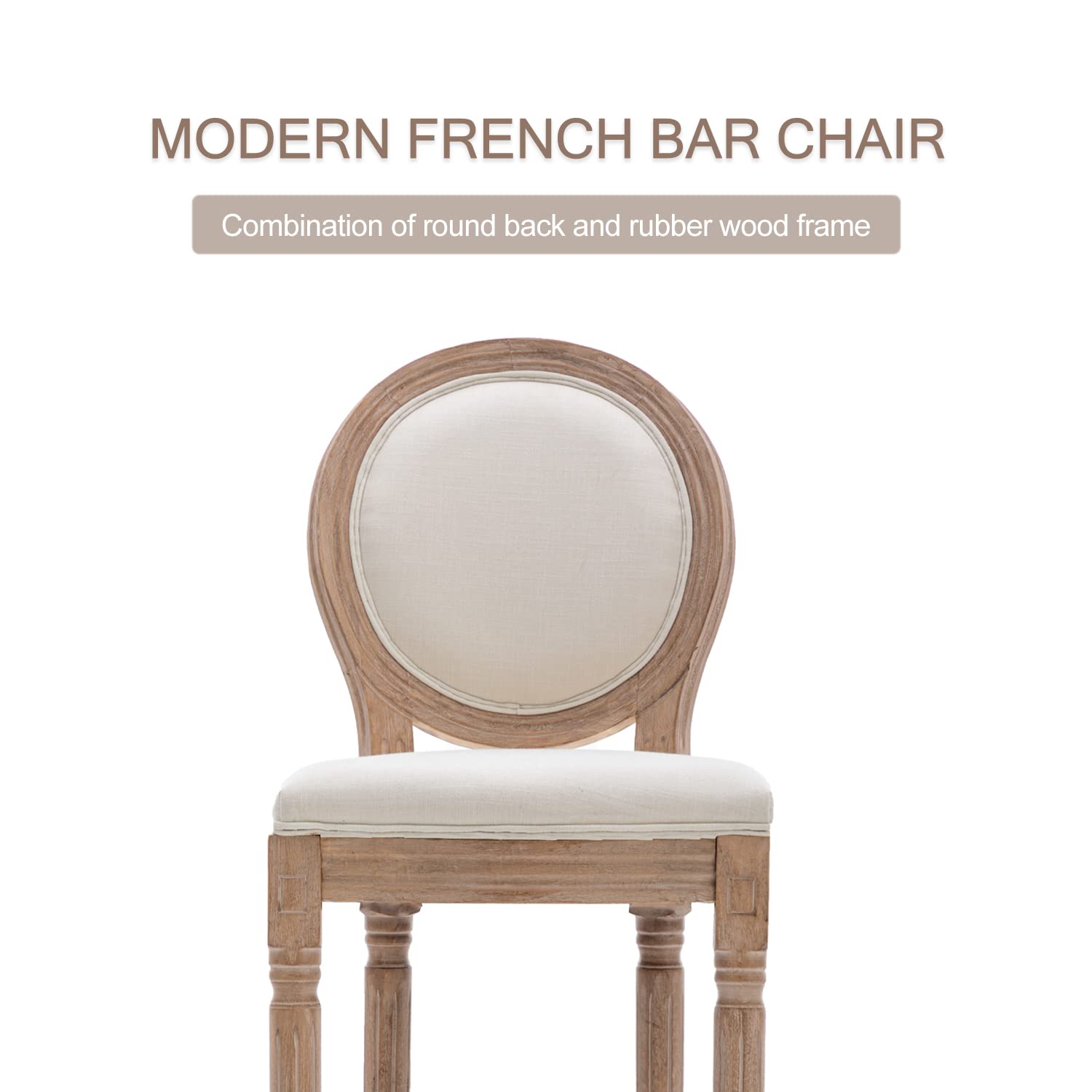 Nrizc Set of 4 Farmhouse Bar Stools - 30