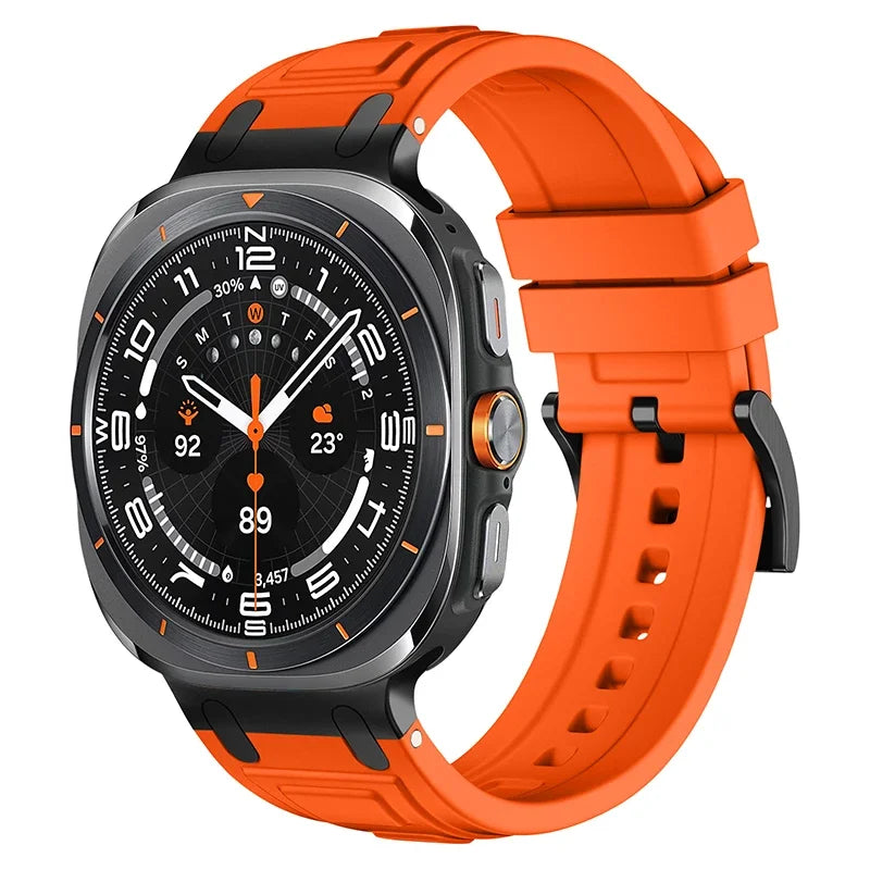 Rocky Silicone Sports Band for Samsung Galaxy Watch Ultra - Durable, Comfortable & Sweatproof Strap for Running, Gym & Outdoor Activities