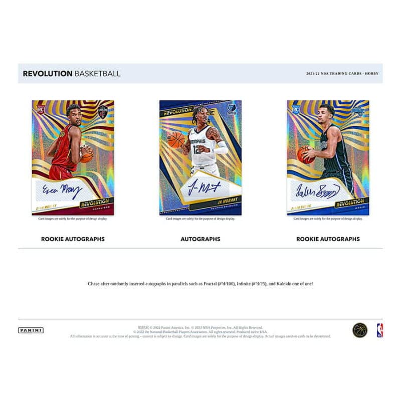 2021-22 Panini Revolution Basketball Hobby Box - 8 Packs (5 Cards Each) with 4 Rookie Cards | NBA Trading Cards for Collectors & Investors | Perfect for Gifts, Auctions, and Card Shows