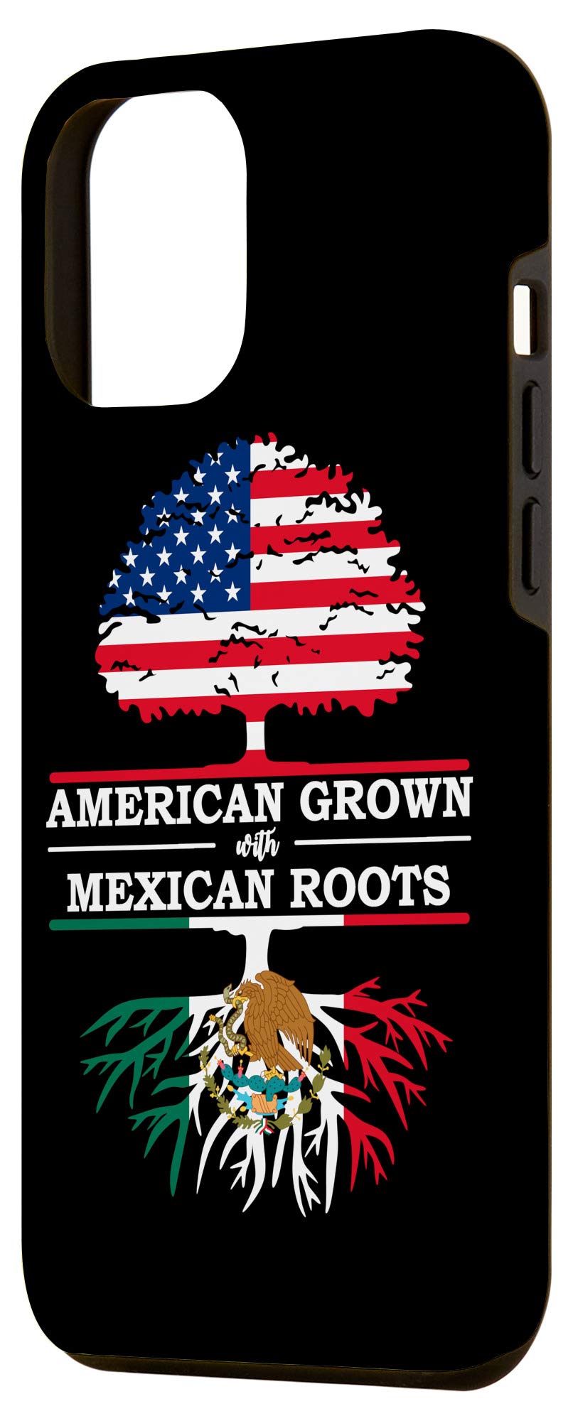 iPhone 12 Pro Max USA Mexico Flag Case - Patriotic Dual Design for Travelers