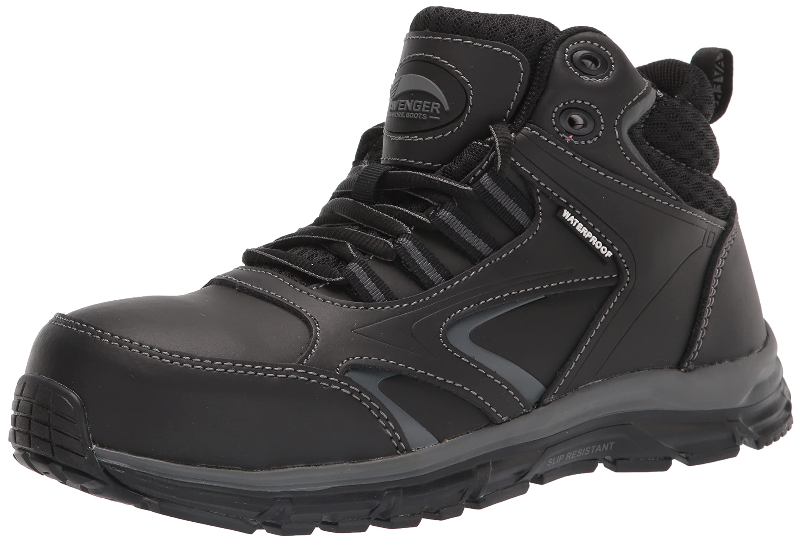 Avenger Men's Thresher Industrial Work Boots - Steel Toe, Slip Resistant, Waterproof Safety Shoes for Construction, Warehouse & Outdoor Work