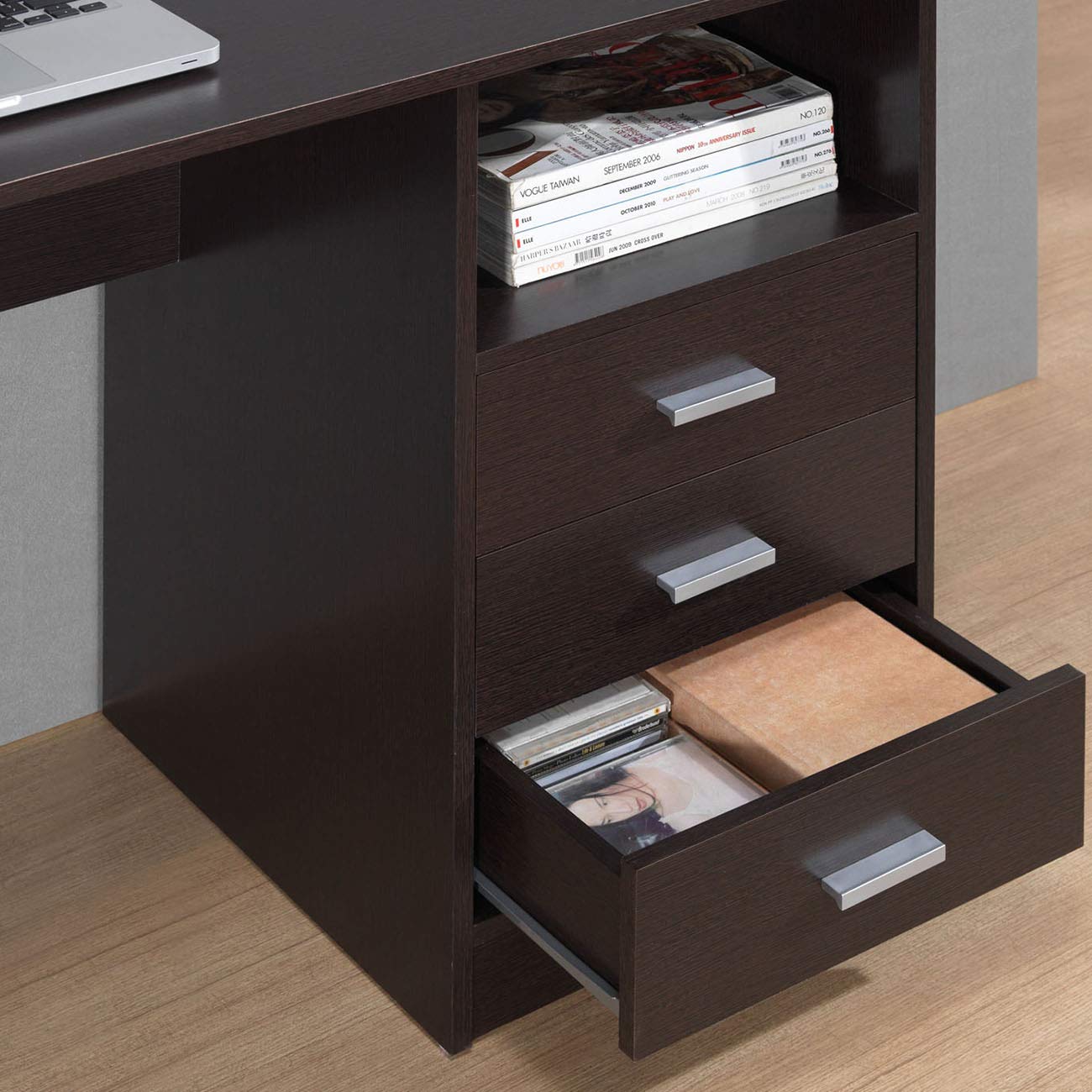 Techni Mobili Classic Computer Desk with Multiple Drawers - 29.5