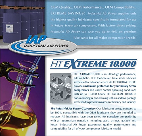 HT Extreme 10000-1 Synthetic Compressor Oil - 1 Gallon for Air Compressors, HVAC Systems & Industrial Machinery - High Performance Lubricant for Heavy-Duty Equipment