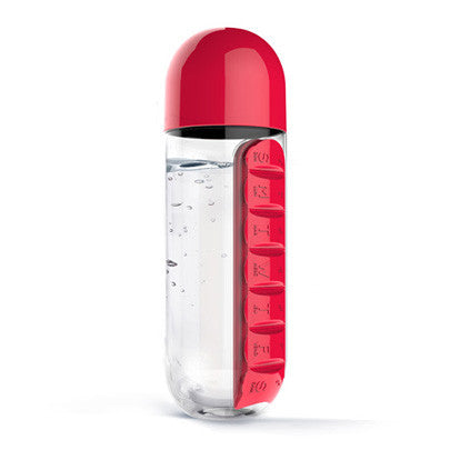 Asobu Weekly Pill Organizer - 7 Day Travel Medicine Container with Portable Design for Vitamins & Supplements - Perfect for Home, Office & Travel Use