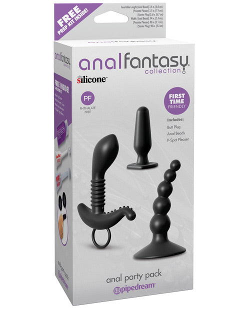 Anal Fantasy Collection - Silicone Anal Party Pack (3-Piece Set) - Perfect for Couples Play, Bachelorette Parties & Adult Fun Nights
