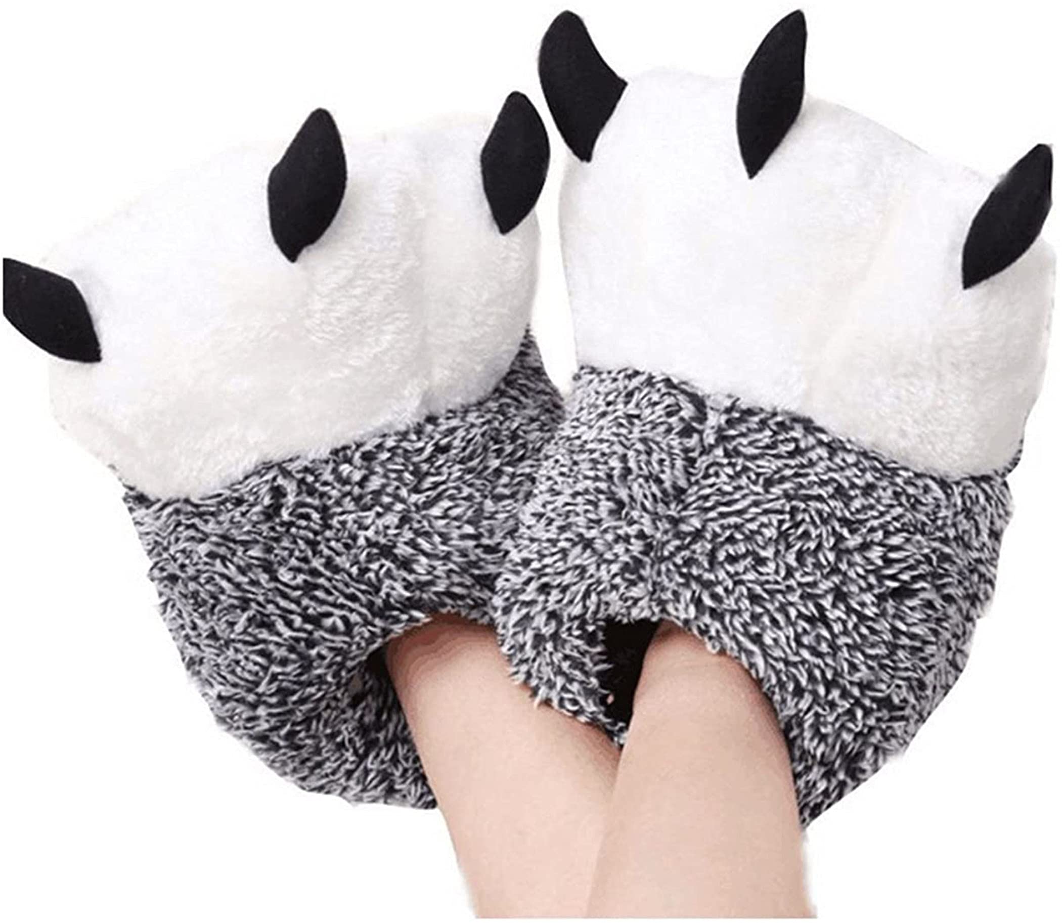 YILANLAN Women's Fuzzy Winter Slippers - Cozy Bear Paw House Shoes for Indoor Comfort, Warm & Soft Furry Slippers for Women - Perfect for Lounging, Home Office & Cold Weather Wear