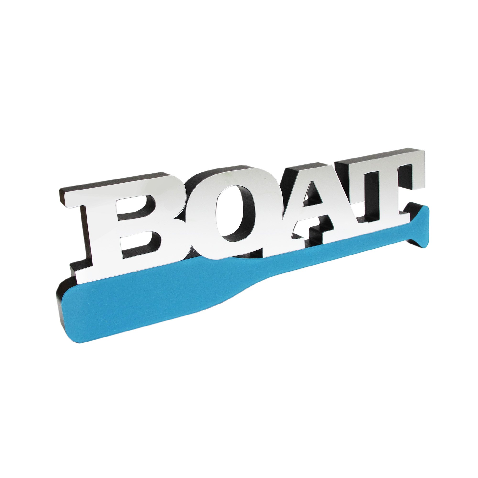 American Atelier Mirror Word Art - Boat Themed Wall Decor for Coastal & Nautical Home Styling | Perfect for Living Room, Bedroom or Beach House