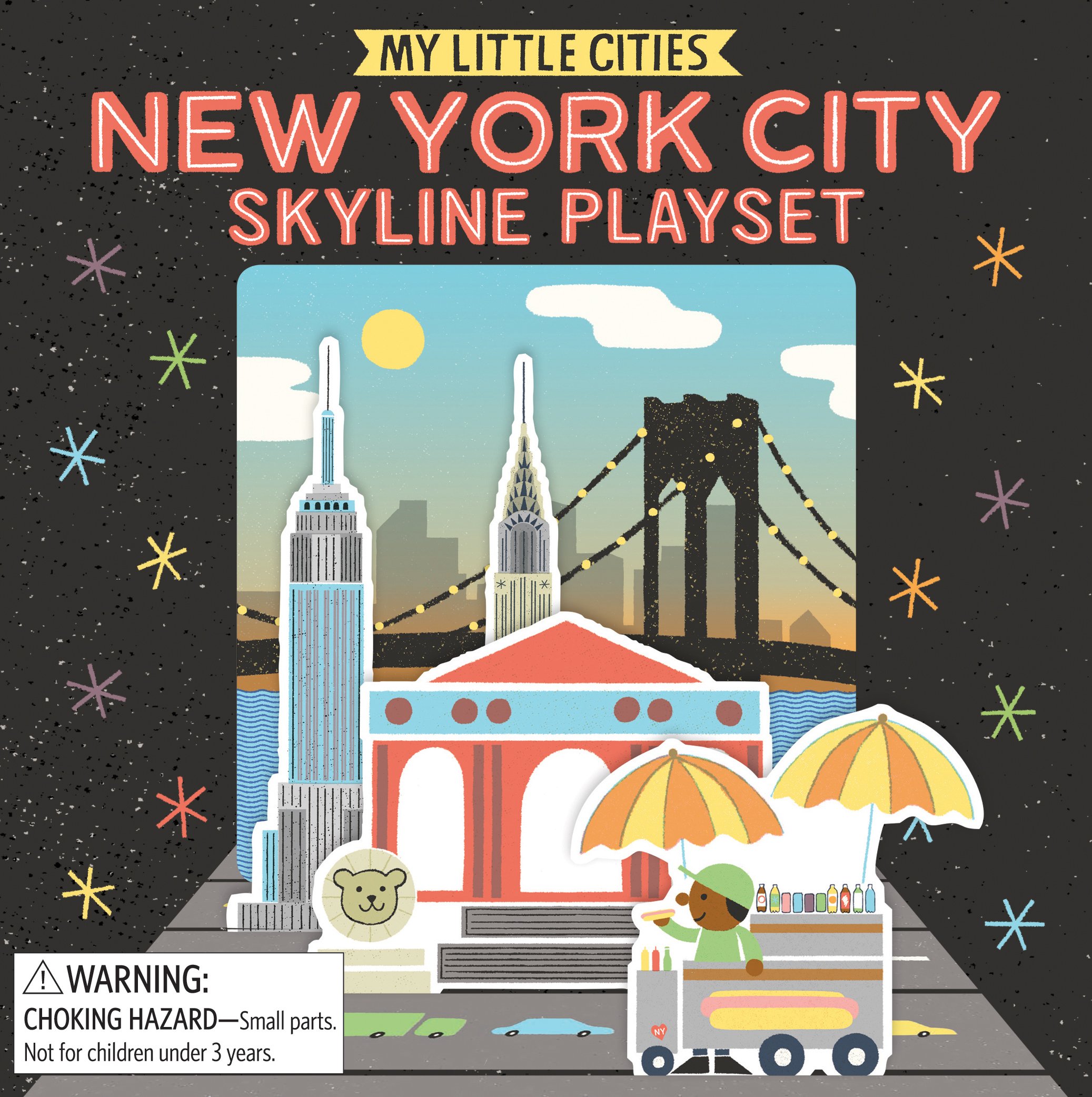 My Little Cities: New York City Skyline Playset - Educational Travel Book & Board Game for Toddlers | Perfect for Early Learning, Family Game Night, and NYC-Themed Playtime