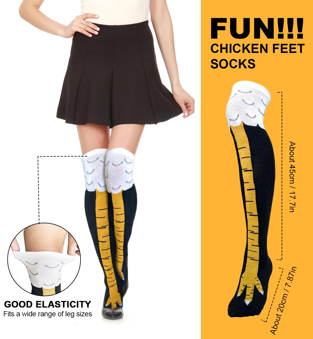 Banvih 3D Animal Paw Socks - Funny Novelty Socks for Teens & Adults - Easter Basket Stuffers, Mothers Day Gifts, Gag Gifts - Perfect for Costume Parties, Cosplay & Unique Gift Giving